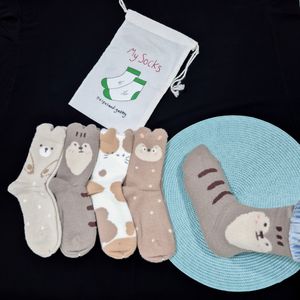 فروش اینترنتی جوراب ساقدار زنانه طرح گربه پشمی کوکوهانا