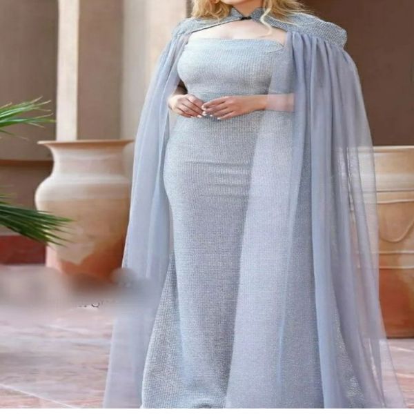 پیراهن مجلسی زنانه طرح شنل دار