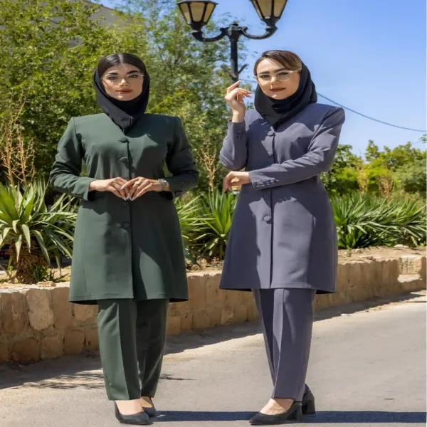 مانتو شلوار اداری باران دخت افرا کد 4070