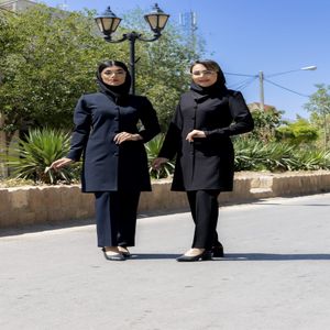 خرید اینترنتی قیمت مانتو شلوار اداری باران دخت افرا کد 4070