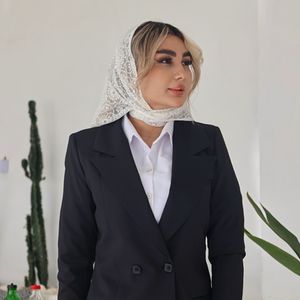 مانتو شلوار اداری باران دخت مدل پرند