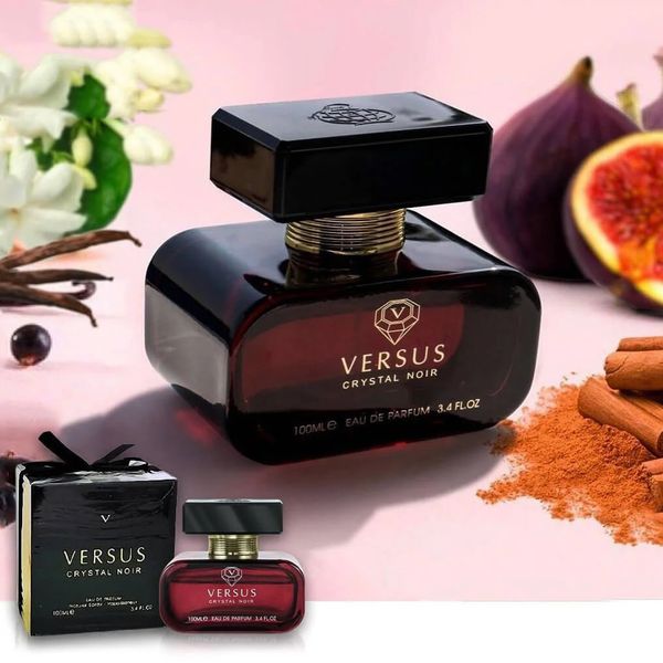 عطر ادکلن زنانه ورساچه کریستال نویر فراگرنس ورد (Fragrance World Versace Crystal Noir) - محبوبو پرفروش - اورجینال