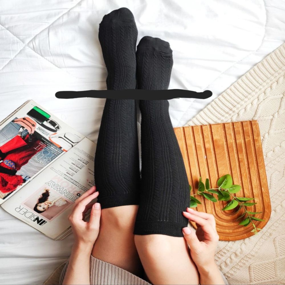 خرید اینترنتی جوراب ساق بلند بالا زانو زنانه
