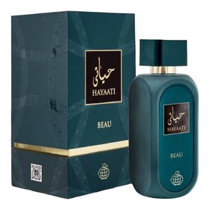 عطر ادکلن بسیار جدید مردانه فراگرنس ورد حیاتی بایو (Fragrance World Hayaati Beau) - عطر خنک - کیفیت بالا - تولید 2024