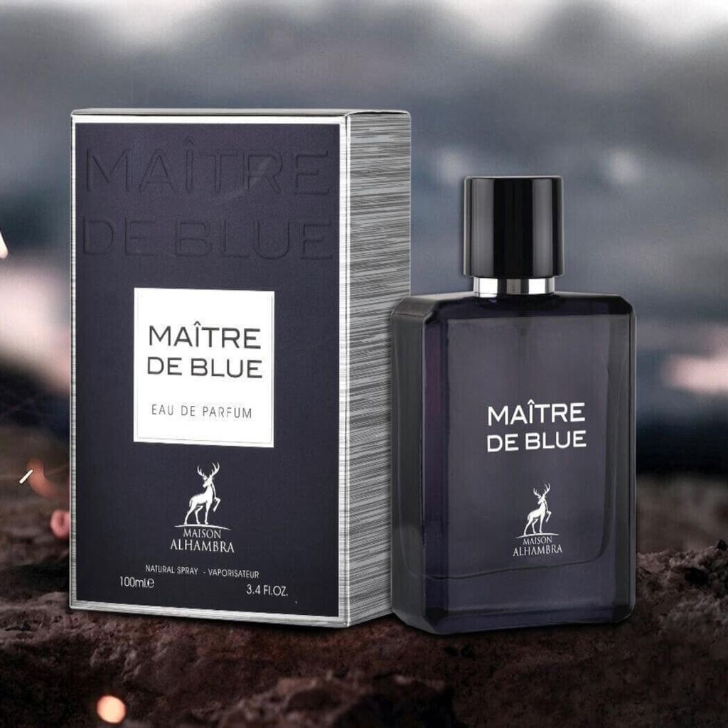 خرید آنلاین عطر ادکلن با کیفیت مردانه بلو شانل الحمبرا  - پخش بو و ماندگاری عالی - عطر خنک - 100 میل