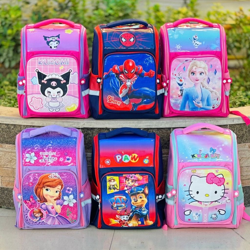 خرید اینترنتی قیمت کوله پشتی بچگانه صندوقی طرح ورنی کد 070201