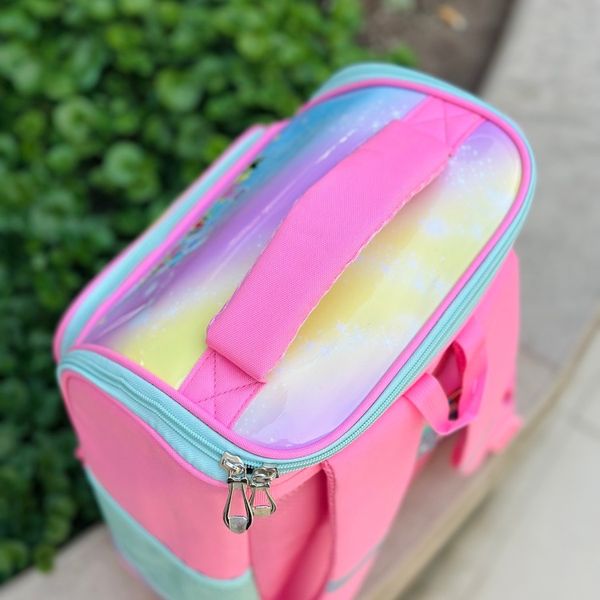 کوله پشتی بچگانه صندوقی طرح ورنی کد 070201