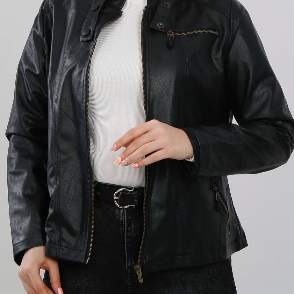 خرید آنلاین کت چرم چکامه