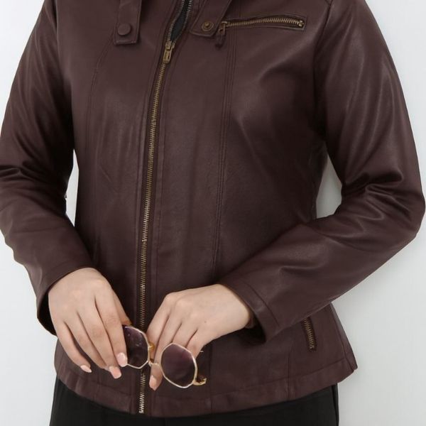 کت چرم چکامه