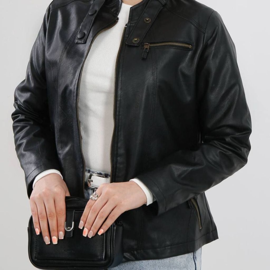 خرید انلاین کت چرم چکامه