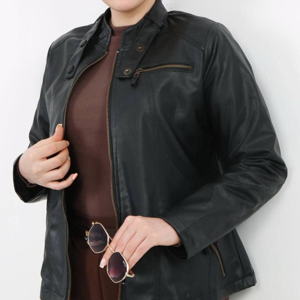 خرید آنلاین کت چرم چکامه