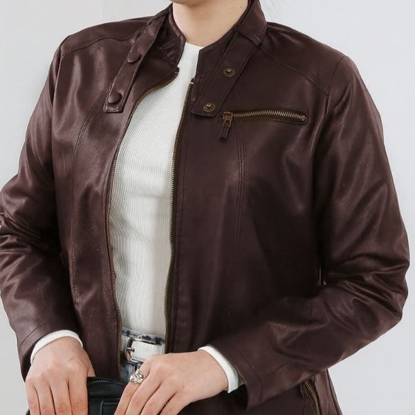 کت چرم چکامه