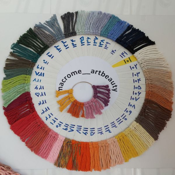 دیوارکوب برگ مکرومه بافی ترند طرح گیسو