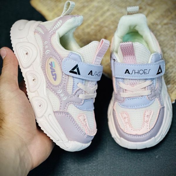 کتونی بچگانه چراغدار طرح Fila برند Ashoes کد 070706