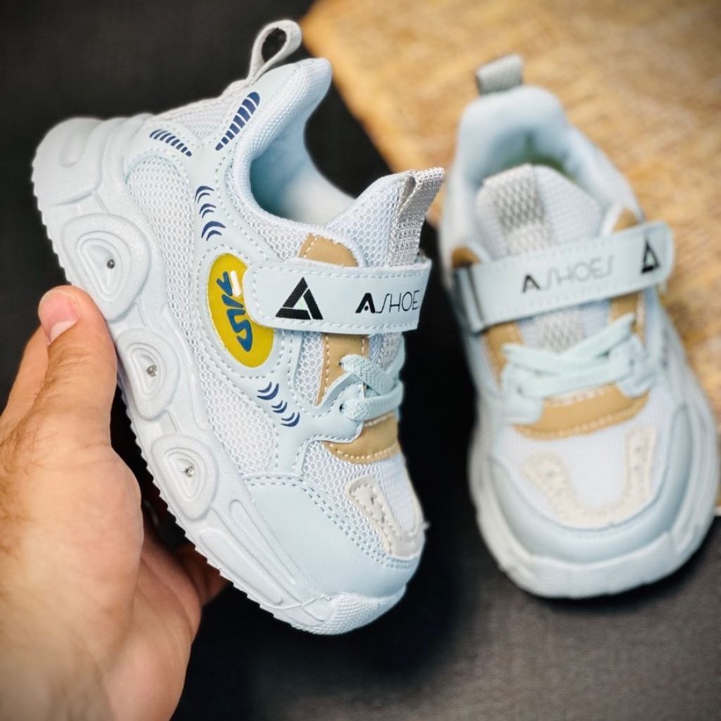 خرید آنلاین کتونی بچگانه چراغدار طرح Fila برند Ashoes کد 070706