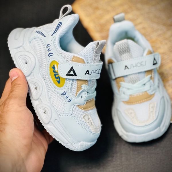 کتونی بچگانه چراغدار طرح Fila برند Ashoes کد 070706