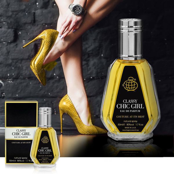 عطر ادکلن زنانه گودگرل  فراگرنس ورد Fragrance world Chic Girl - پرفروشترین عطر زنانه - گرم و تلخ و کاکایویی - 50 میل - بسیار با کیفیت