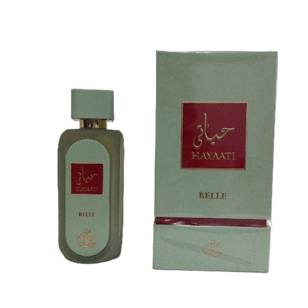ادو پرفیوم زنانه مردانه فراگرنس ورد مدل حیاتی سبز belle حجم 100 میل