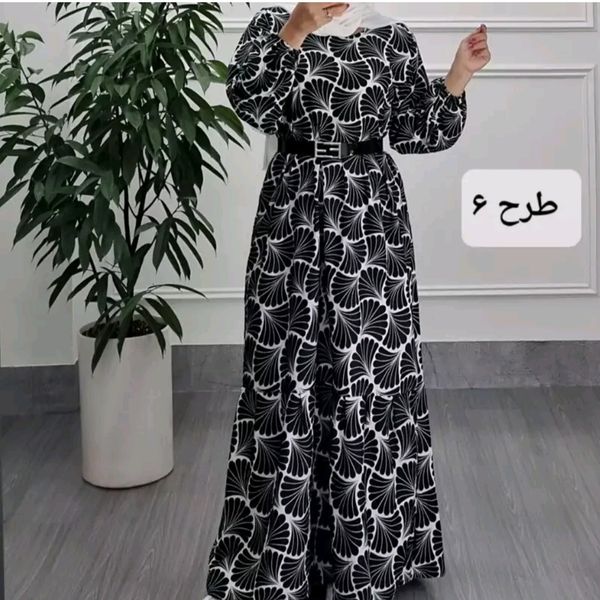 مانتو زنانه مانتو پیراهنی جنس فلور نخ ترک