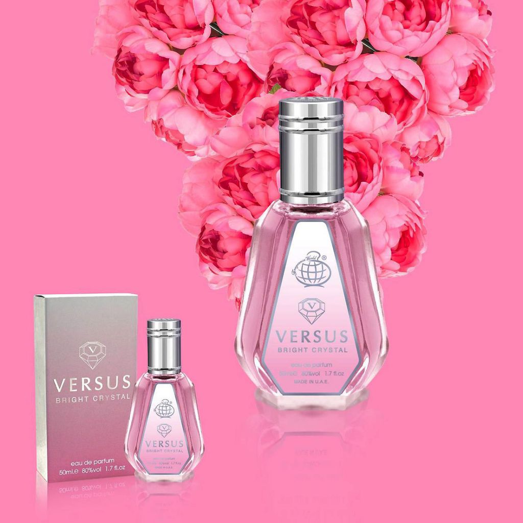 خرید آنلاین عطر ادکلن زنانه ورساچه برایت کریستال فراگرنس ورد - ماندگاری و پخش بو عالی - 50 میل - قیمت بسیار اقتصادی - تعداد محدود