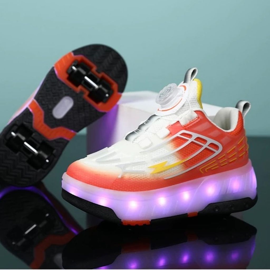 خرید اینترنتی قیمت کتونی اسکیتی چراغدار برند BKG کد 072103