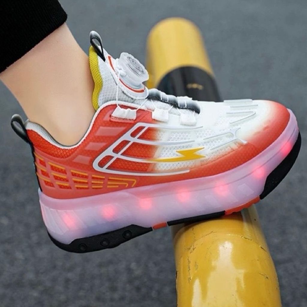 خرید اینترنتی قیمت کتونی اسکیتی چراغدار برند BKG کد 072103