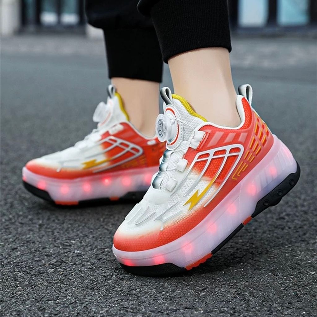 خرید اینترنتی قیمت کتونی اسکیتی چراغدار برند BKG کد 072103