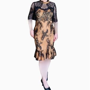 خرید انلاین پیراهن مجلسی زنانه دانتل یقه چوکر