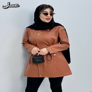 فروش اینترنتی مانتو زنانه چرم طرح کارول