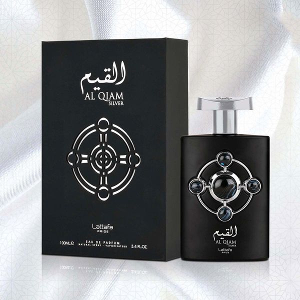 عطر ادکلن زنانه لطافه پراید القیم نقره ایی - هدیه عطر 50 میل - ماندگاری و پخش بو عالی - رایحه گرم و تند و خنک - شیشه بسیار شیک - هولوگرام اورجینال