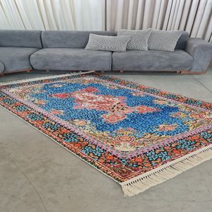 خرید اینترنتی فرشینه مخمل هازان 150در 230 زیره استپدار