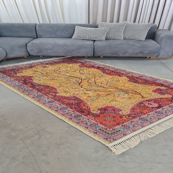 فرشینه مخمل هازان 150در 230 زیره استپدار