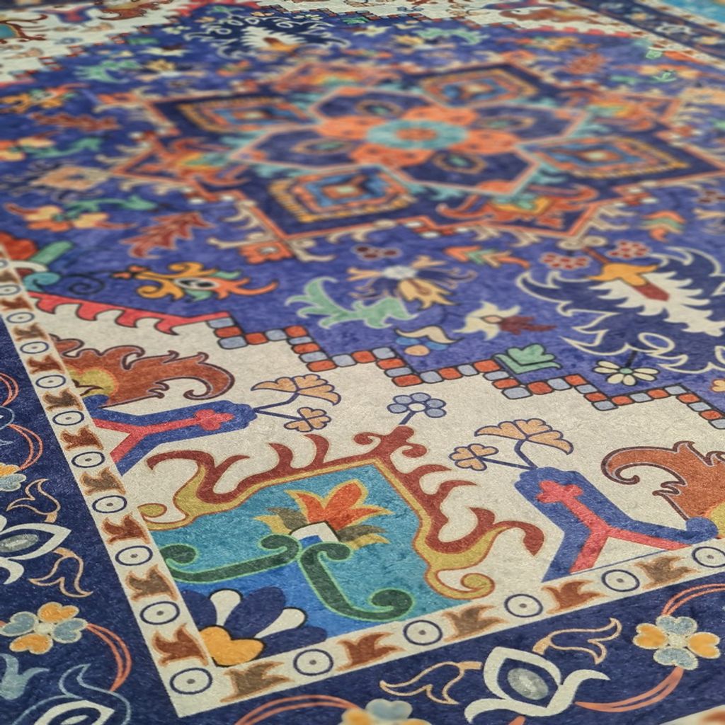 خرید اینترنتی فرشینه پادری مخمل هازان زیره استپدار