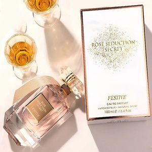 عطر ادکلن زنانه ویکتوریا سکرت بامب شل سلبریشن فراگرنس ورد ( fragrance world rose seduction secret Festive ) - برای اولین بار در ایران  - کیفیت عالی