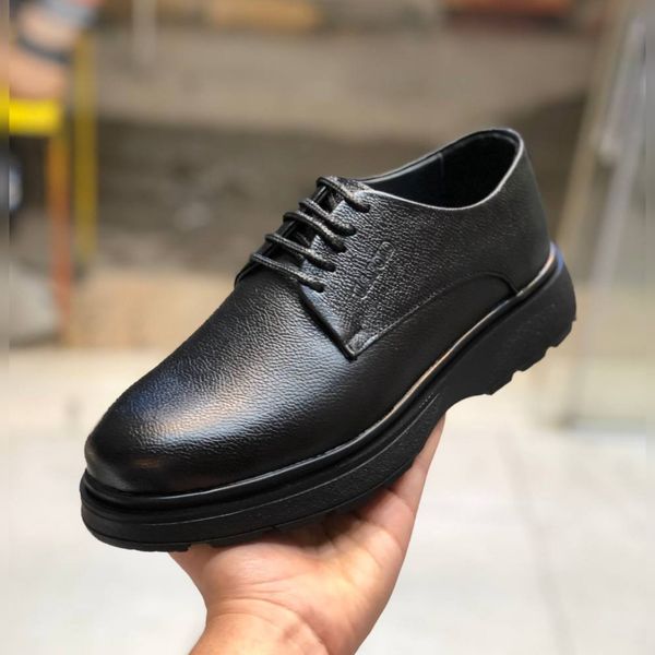 کفش چرم مردانه لژدار طرح us polo
