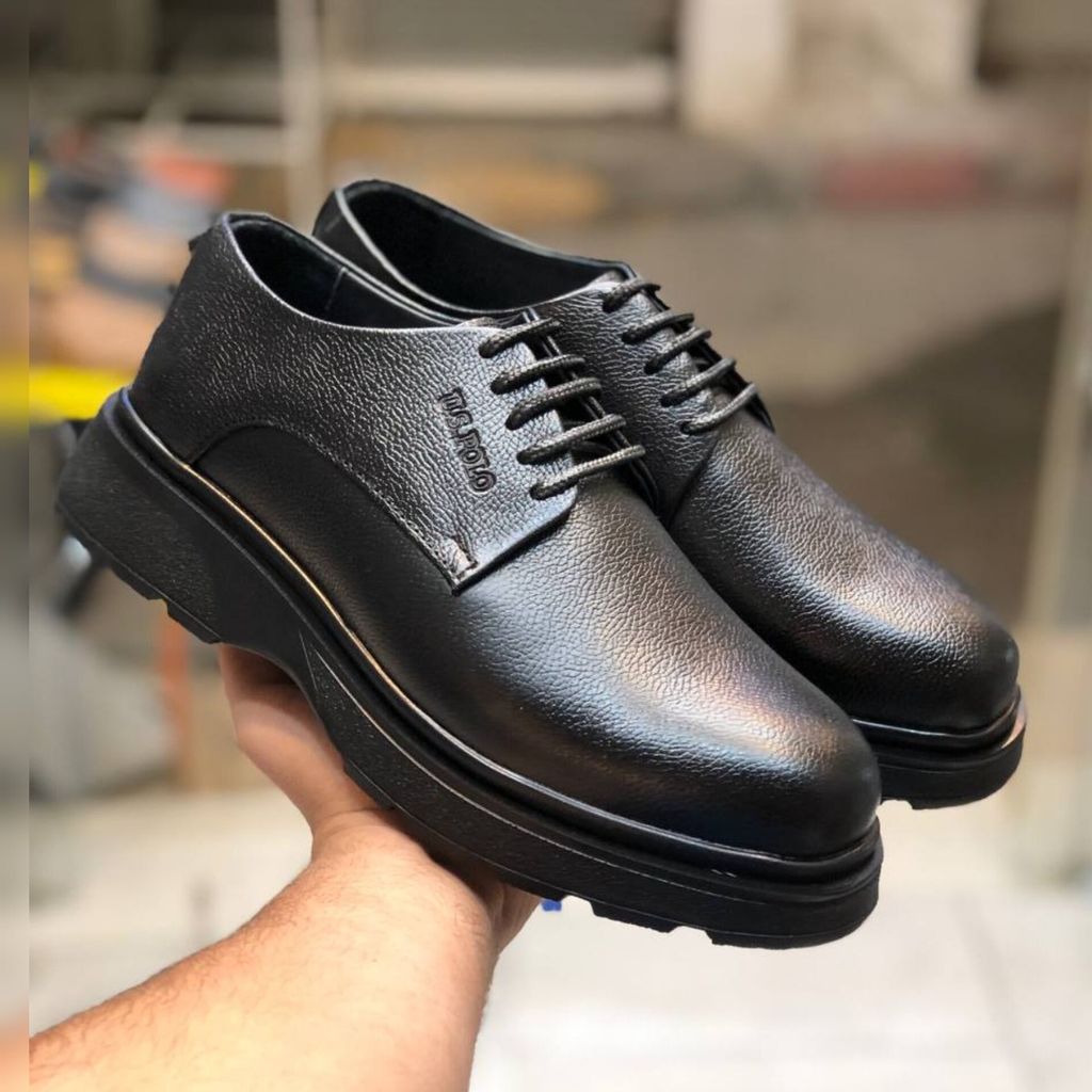 خرید آنلاین کفش چرم مردانه لژدار طرح us polo