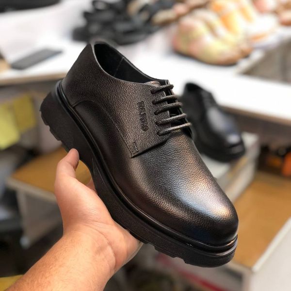 کفش چرم مردانه لژدار طرح us polo