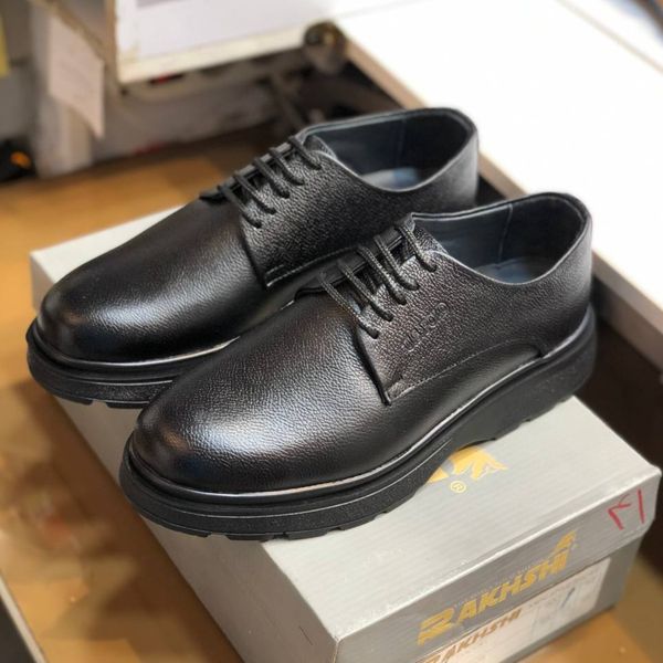کفش چرم مردانه لژدار طرح us polo