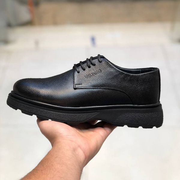 کفش چرم مردانه لژدار طرح us polo
