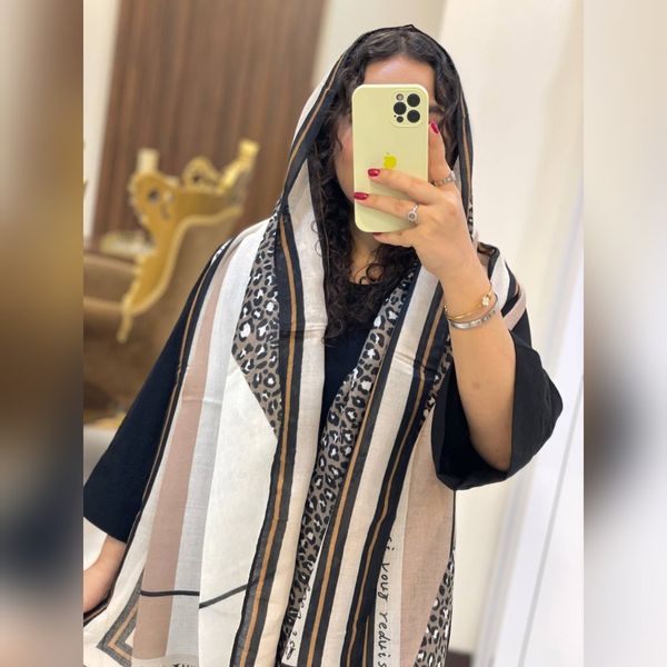 شال پلنگی پارچه وارداتی چهارفصل