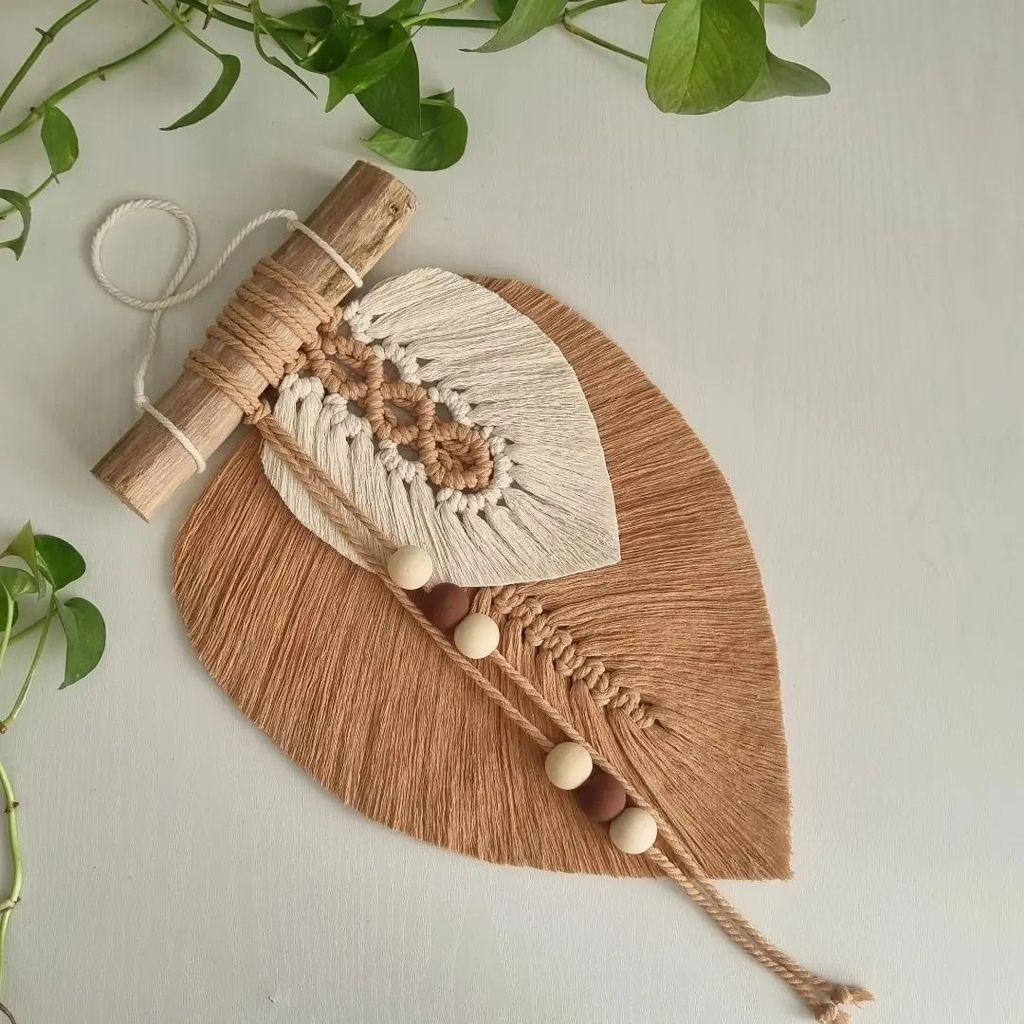 خرید آنلاین دیوارکوب دوبرگ مکرومه طرح پونک