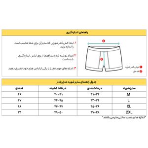 فروش اینترنتی شورت مردانه پادار LORD سفید بسته 2 عددی کد 8103