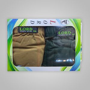 خرید اینترنتی شورت مردانه پادار LORD رنگی بسته 2 عددی کد 8107