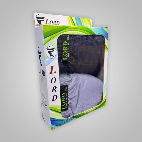 شورت مردانه پادار LORD رنگی بسته 2 عددی کد 8108