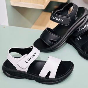 صندل بچگانه اسپرت طرح چرمی ساده  LuckyKids کد 032404