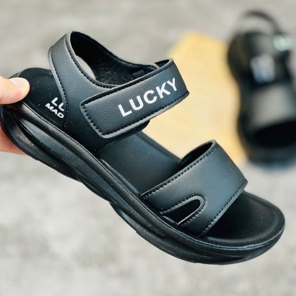 صندل بچگانه اسپرت طرح چرمی ساده  LuckyKids کد 032404