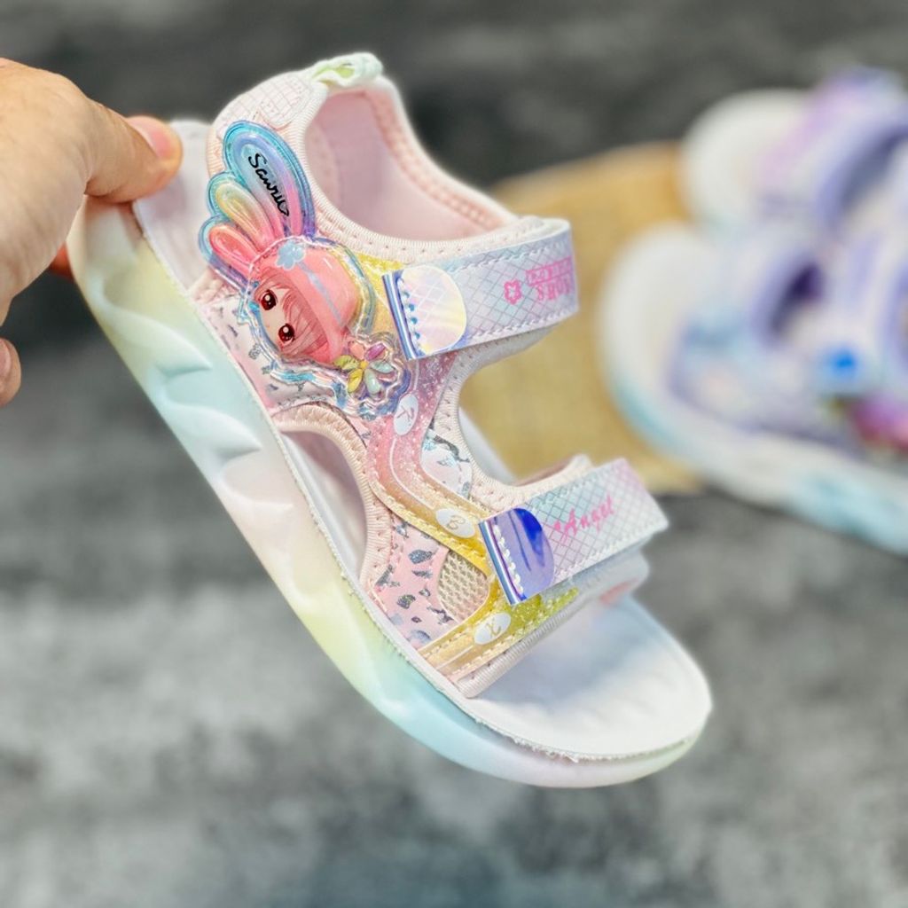 خرید اینترنتی قیمت صندل دخترانه بچگانه طرح Girl برند Kids کد 032901