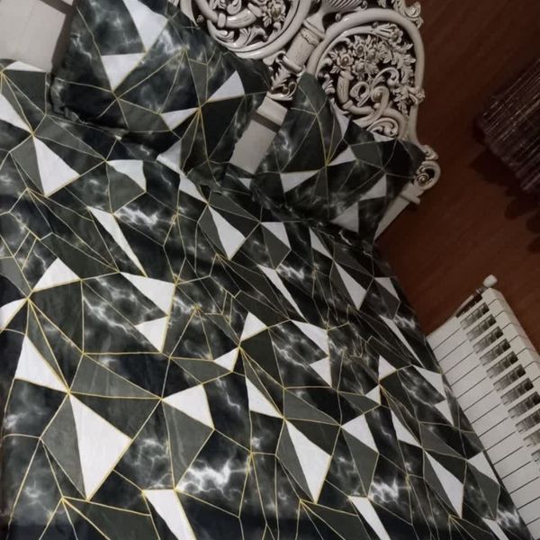 روتختی نیم ست دونفره طرح مثلثی مشکی