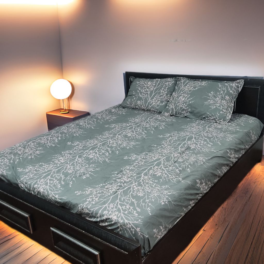 خرید اینترنتی روتختی نیم ست دونفره طرح گل اناری