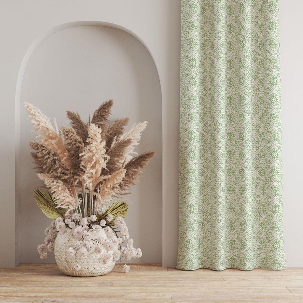 خرید اینترنتی پارچه مخمل پورشه پارچه باما طرح گل و برگ کد 5012345